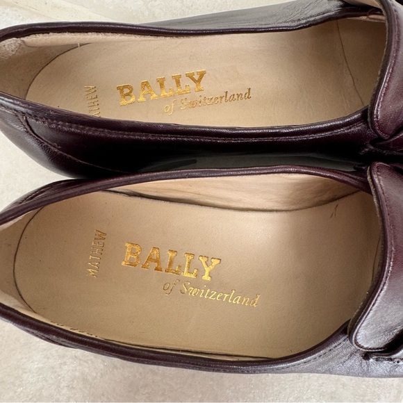🆕 Bally Men’s Loafers Burgundy Italian Leather - Picture 11 of 11